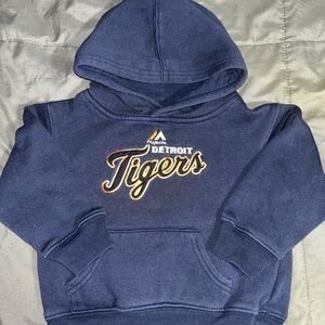 Majestic Detroit Tigers Toddler Hoodie 3T Navy MLB Baseball Pullover Sweatshirt